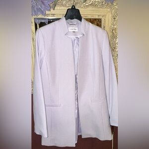 Calvin Klein Lavender Long Blazer
